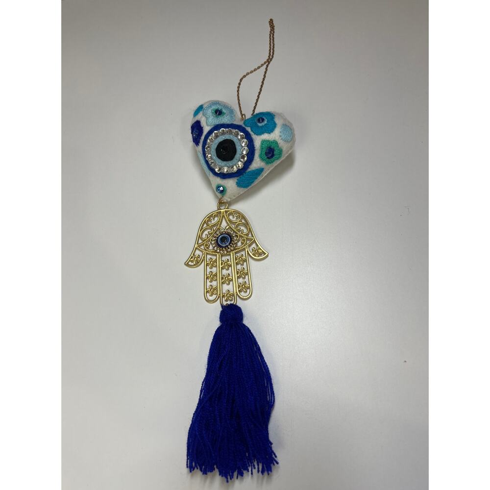 Evil Eye Hamsa Hand Large Hanging Charm